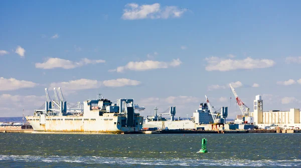 Port a new yorki öbölbe, Amerikai Egyesült Államok — Stock Fotó