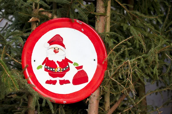 Знак Санта Клауса — стокове фото