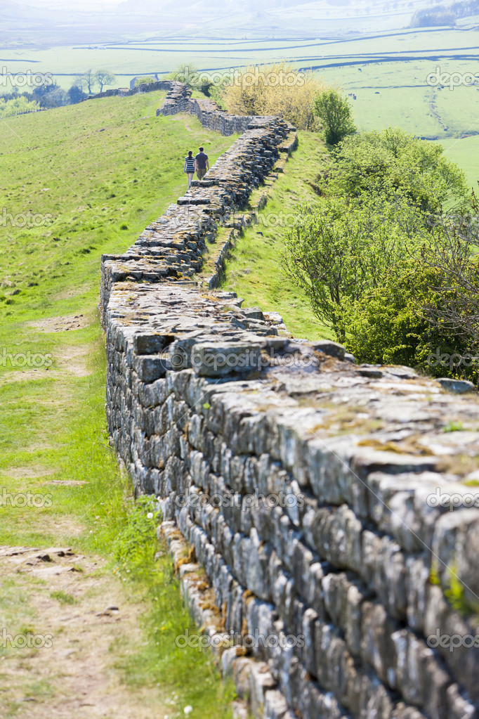 Hadrian's wall, Northumberland, England Stock Photo by ©phb.cz 14936569
