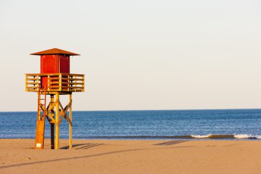 Cankurtaran kabin narbonne Plage, sahilde languedoc roussi