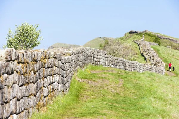 Hadrianus fala, Northumberland, Anglia — Stock Fotó