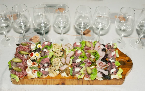 Sanduíches com vinhedos — Fotografia de Stock