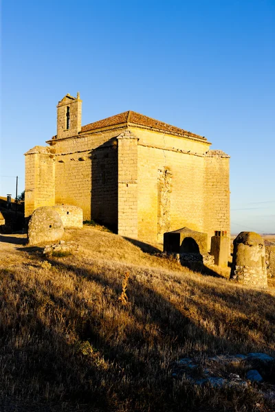 Kostel v ampudia, Kastilie a León, Španělsko — Stock fotografie