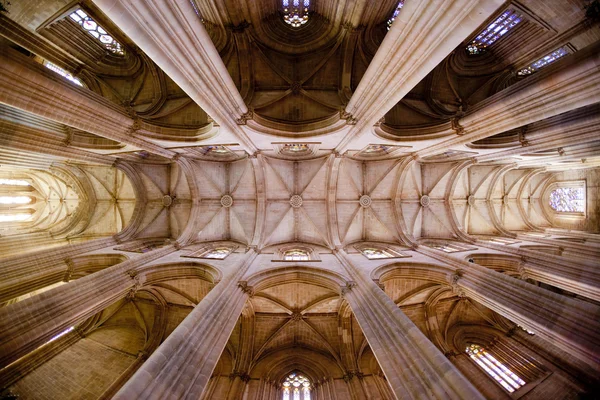 Interior of Santa Maria da Vitoria Monastery, Batalha, Estremadu — Zdjęcie stockowe