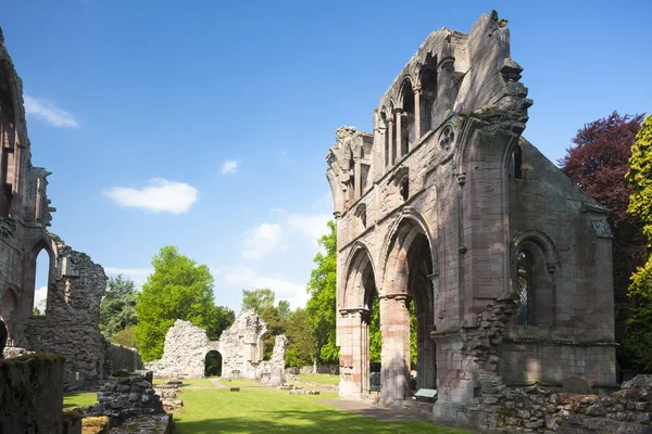 Ruinas de la Abadía de Dryburgh, Fronteras escocesas, Escocia —  Fotos de Stock