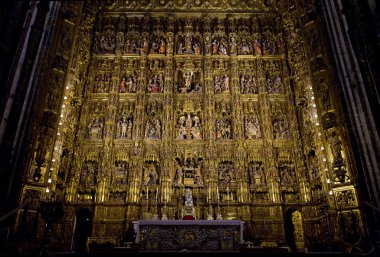 iç katedral seville, Endülüs, İspanya