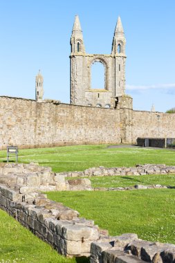 st. kural'ın Kilisesi ve Katedrali, st andrews, fife, scot kalıntıları
