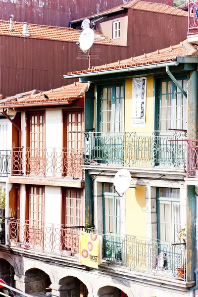 Viertel ribeira, porto, portugal — Stockfoto