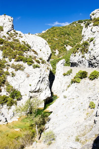 Galamus Gorge, Languedoc-Roussillon, France — Stock Photo, Image