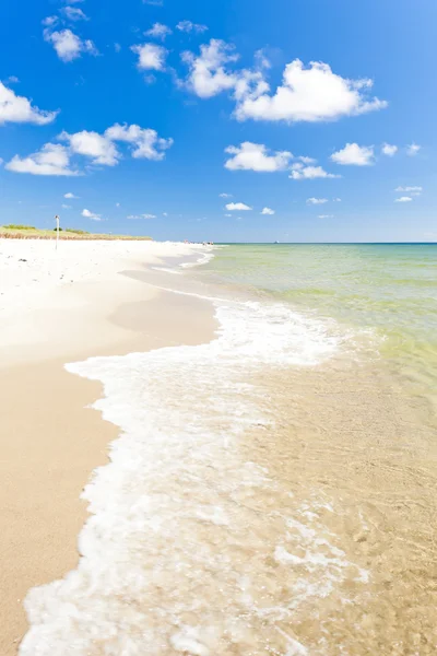 Playa en la península de Hel, Pomerania, Polonia — Foto de Stock