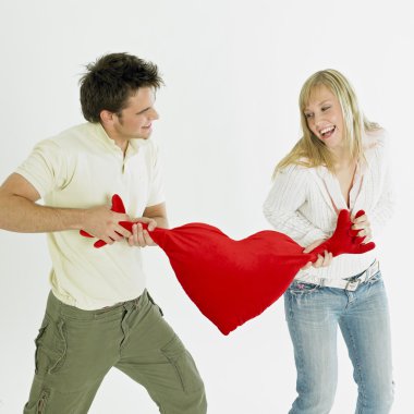 couple with heart clipart