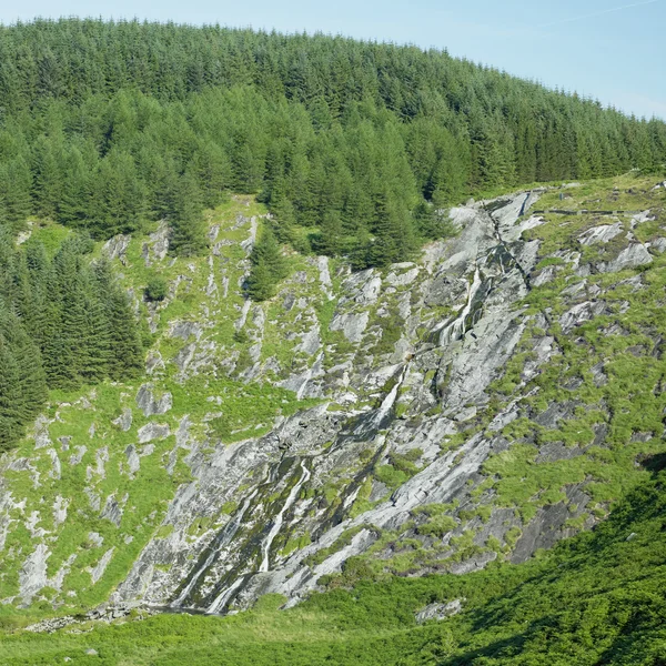 Glenmacnass vodopád, wicklow mountains, hrabství wicklow, irelan — Stock fotografie