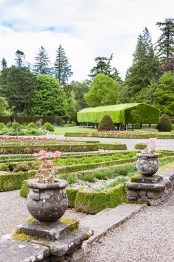 İtalyan Bahçe olan glamis Kalesi, angus, İskoçya