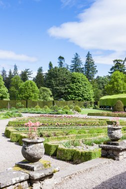 İtalyan Bahçe olan glamis Kalesi, angus, İskoçya