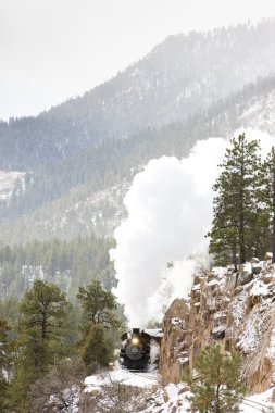 Durango ve silverton dar hat demiryolu, colorado, ABD