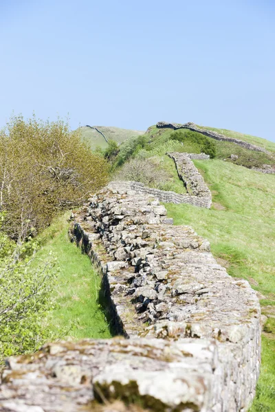 Hadrianus fala, Northumberland, Anglia — Stock Fotó