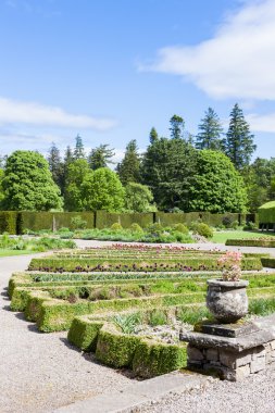 İtalyan Bahçe olan glamis Kalesi, angus, İskoçya