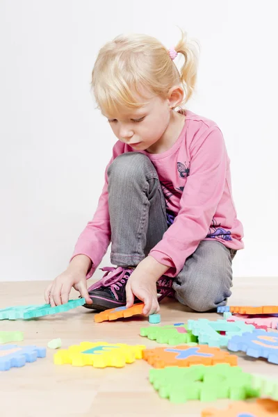 Playing little girl — Stock Photo, Image