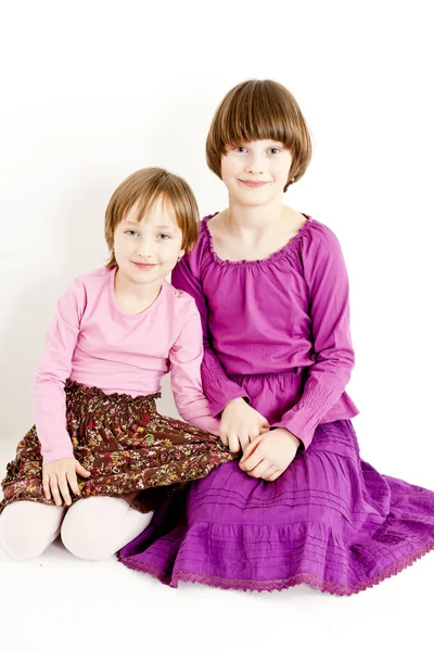 Portrait of two sisters — Stock Photo, Image