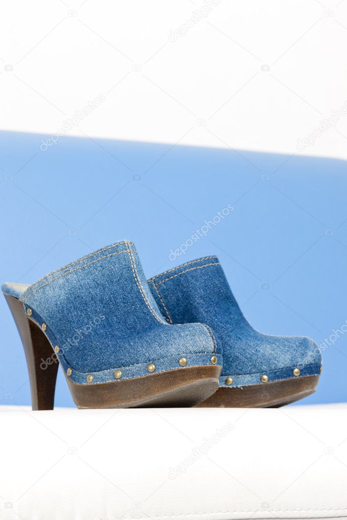 denim clogs