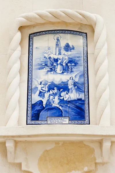 Dlaždice (azulejos), fatima, Portugalsko — Stock fotografie