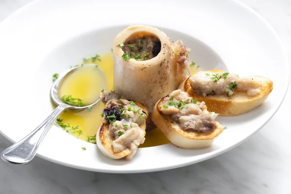 Bone marrow soup — Stock Photo, Image