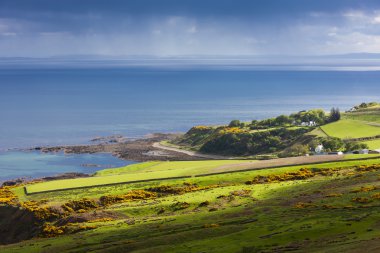 landscape near Helmsdale, Highlands, Scotland clipart