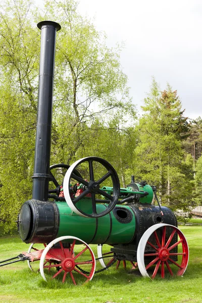 Traction engine, Carrbridge, Highlands, Scozia — Foto Stock