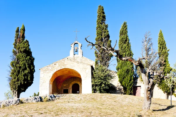 Chapel St. Sixte cerca de Eygalieres, Provenza, Francia — Foto de Stock