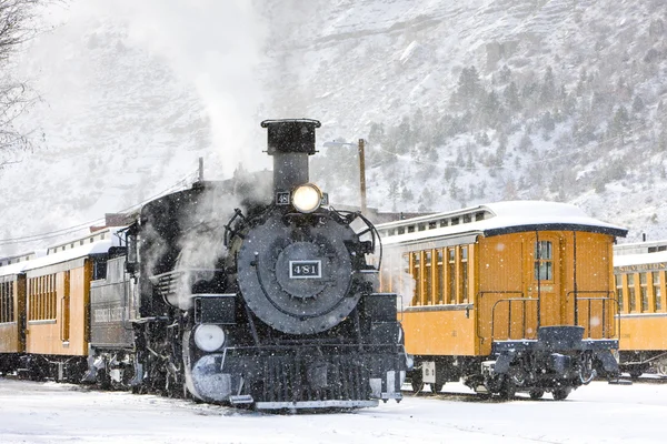 Durango and Silverton Narrow Gauge Railroad, Colorado, USA — Stock Photo, Image