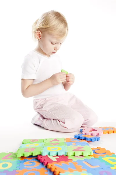 Playing little girl — Stock Photo, Image