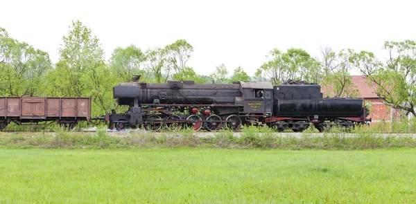 Steam locomotive near Tuzla, Bosnia and Hercegovina Stock Image