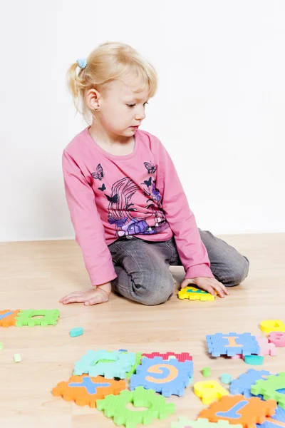 Playing little girl — Stock Photo, Image