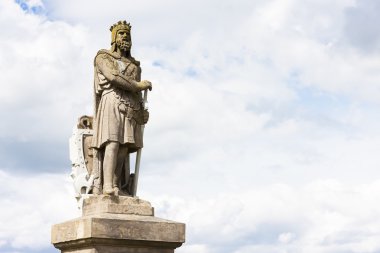 robert bruce, stirling, İskoçya'nın heykeli