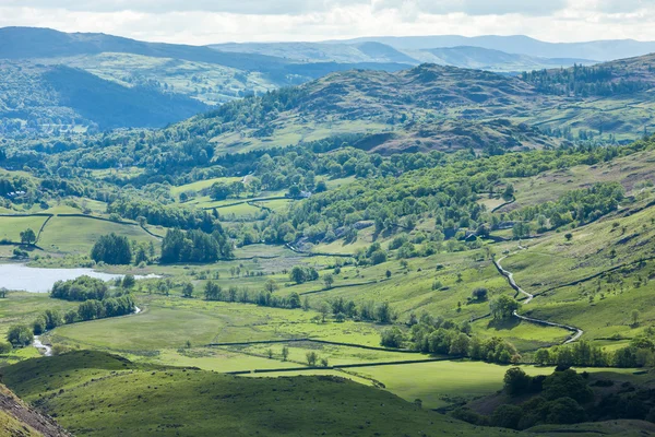 Hardknott průsmyk, cumbria, Anglie — Stock fotografie