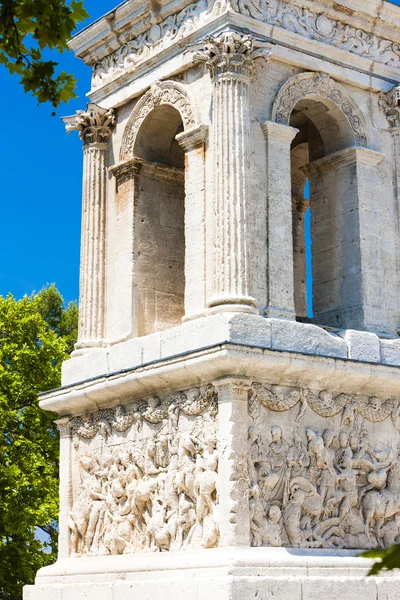 Roman Mausoleum, Glanum, Saint-Remy-de-Provence, Provence, Franc — Stock Photo, Image