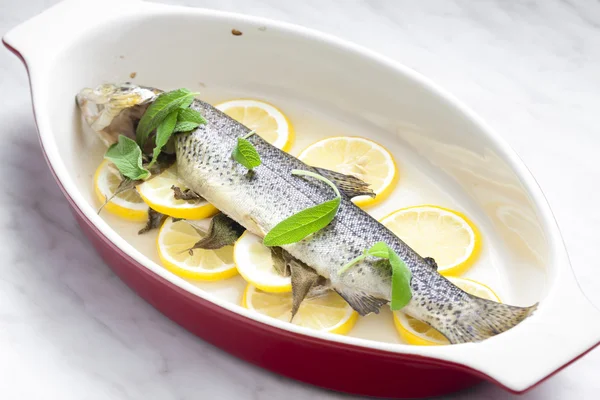 limon Fırında Alabalık