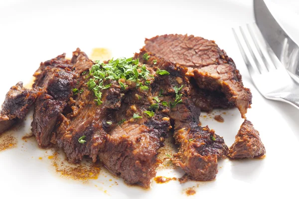 Beef meat to the Jewish way — Stock Photo, Image