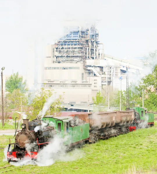 Parní nákladní vlak, kostolac, Srbsko — Stock fotografie