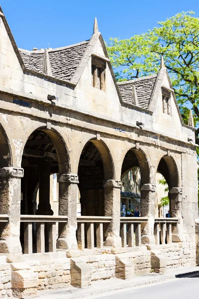 Eski çarşı Binası, Chipping camden, gloucestershire, İngiltere — Stok fotoğraf