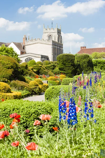 Jardin New Place, Stratford-upon-Avon, Warwickshire, Angleterre — Photo