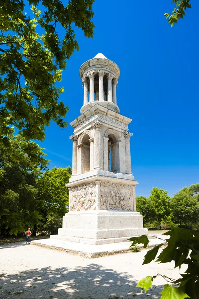 Mausoléu Romano, Glanum, Saint-Remy-de-Provence, Provence, Franc — Fotografia de Stock