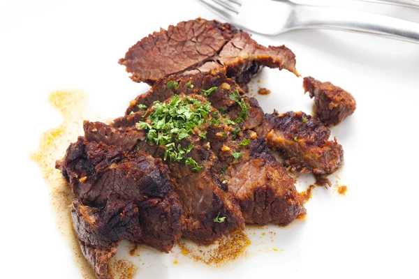 Beef meat to the Jewish way — Stock Photo, Image