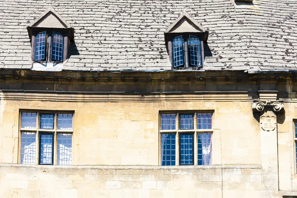 Facade of house, Chipping Camden, Gloucestershire, England — Stock Photo, Image