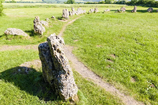 Homens do Rei círculo de pedra, Oxfordshire, Inglaterra — Fotografia de Stock