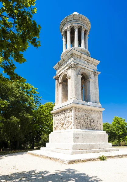Mausoléu Romano, Glanum, Saint-Remy-de-Provence, Provence, Franc — Fotografia de Stock
