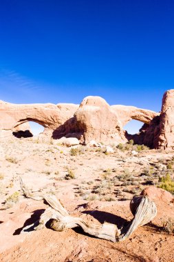 Kuzey ve Güney penceresinde, arches national park, utah, Amerika