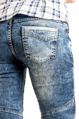 detail van vrouw dragen jeands