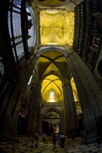 Interior of Cathedral of Seville, Andalusia, Spain — Stock Photo, Image