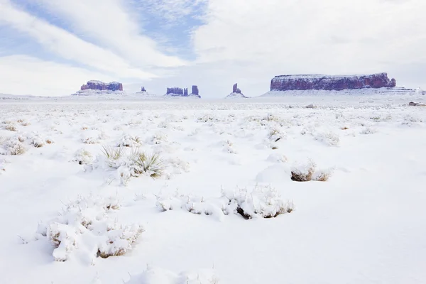 Kış, utah-arizona, ABD anıt Vadisi Milli Parkı — Stok fotoğraf